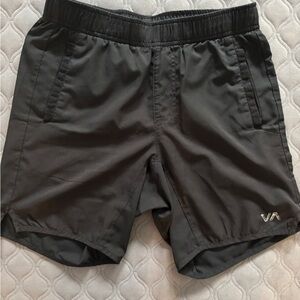 RVCA Boys Yogger Shorts, Black, Size Medium